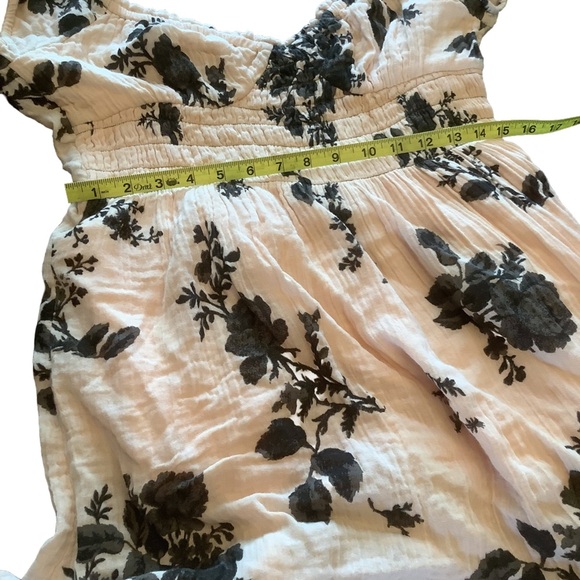 Free People Black and Pink Forget Me Not Floral Dress Size Small - Picture 7 of 8